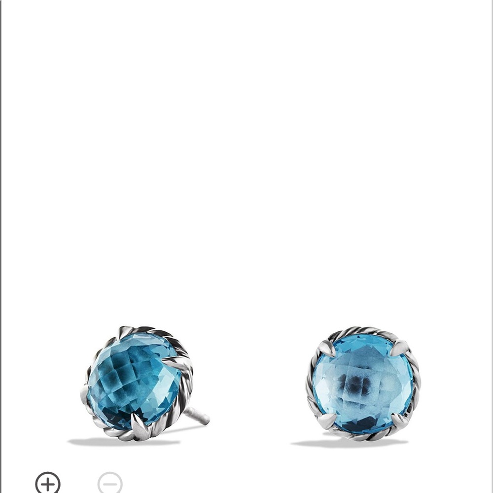 Châtelaine Earrings w Blue Topaz David Yurman